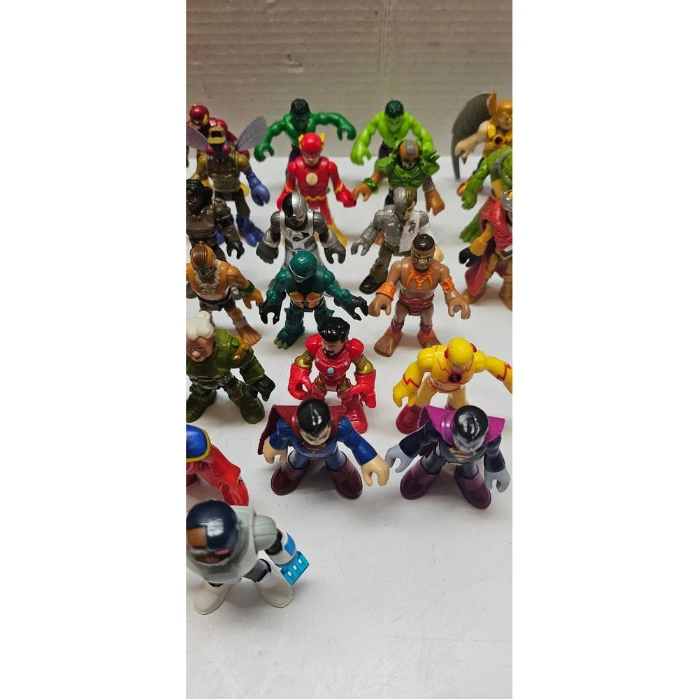 Imaginext DC Super Friends Marvel Power Rangers Action Figure Lot of 45+ Figures
